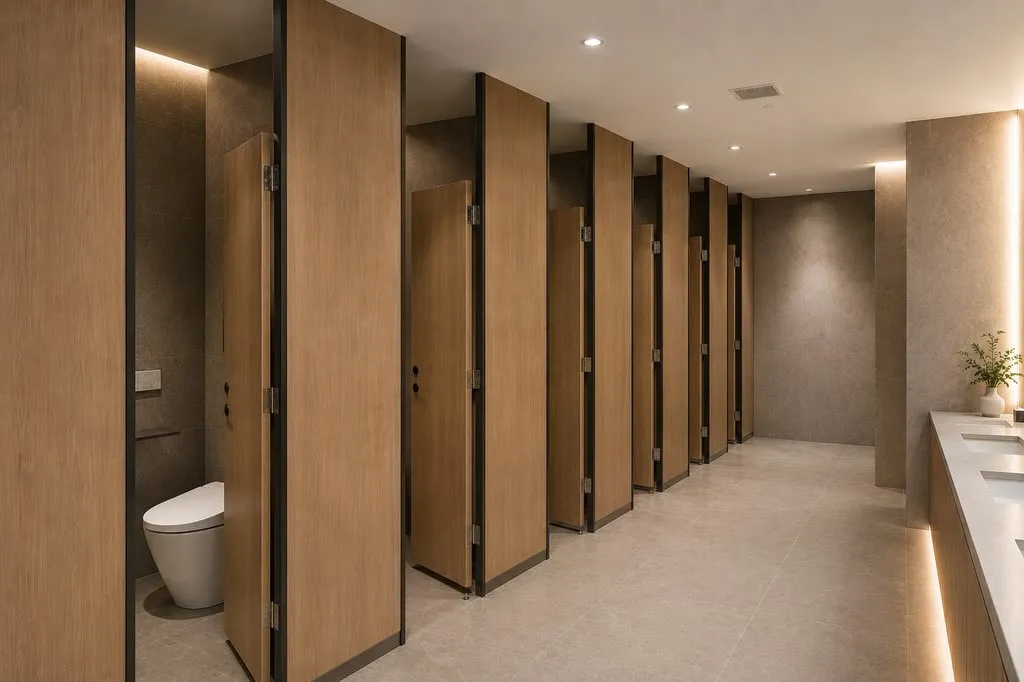 美しさと機能性を兼ね備えたトイレ空間🏢